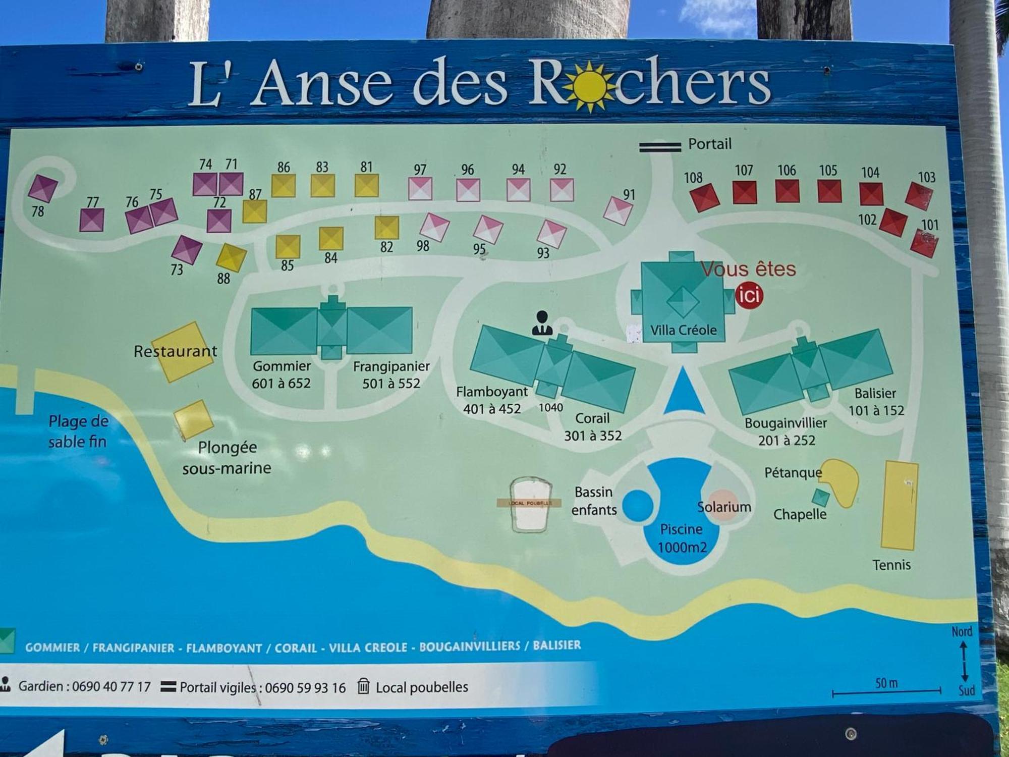 Brin D'Ile Anse Des Rochers Vue Mer A 50 M De La Plage Et Piscine 생프랑수아 외부 사진